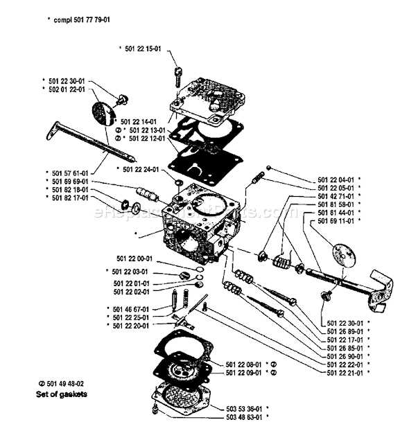 husqvarna 266 parts diagram