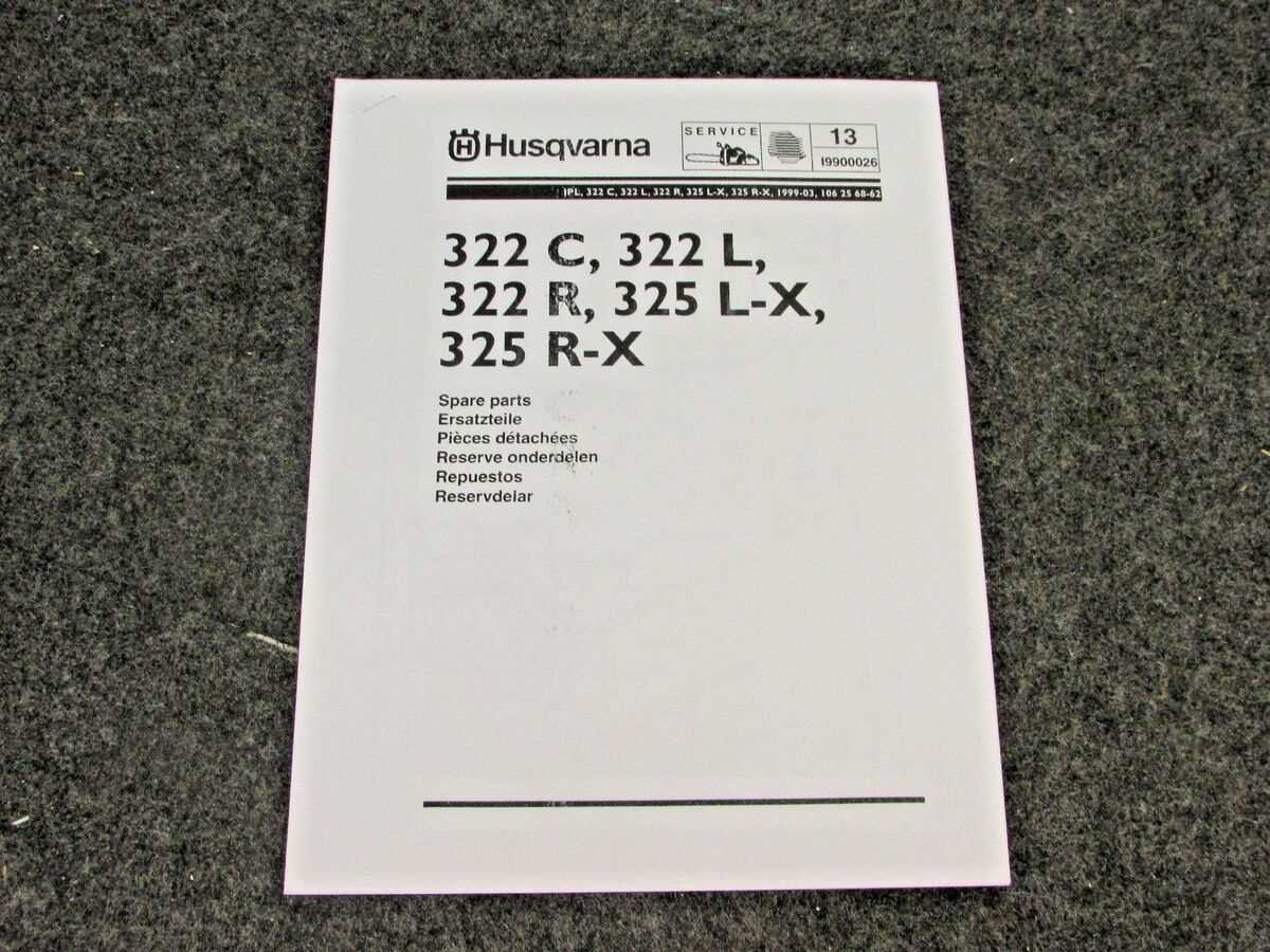 husqvarna 322c parts diagram