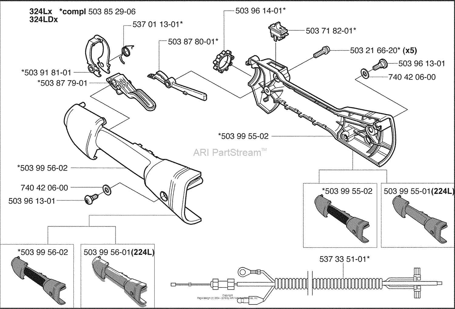 husqvarna 324l parts diagram