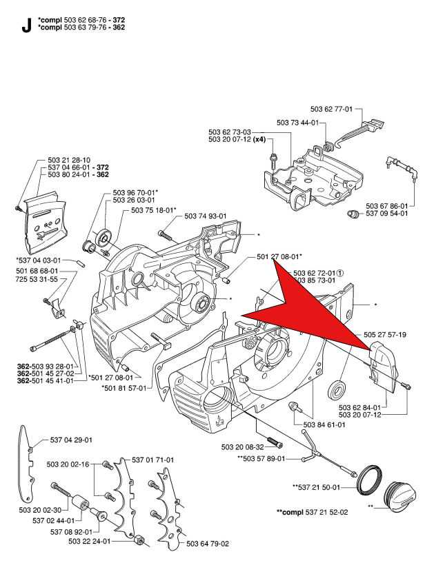 husqvarna 365 chainsaw parts diagram