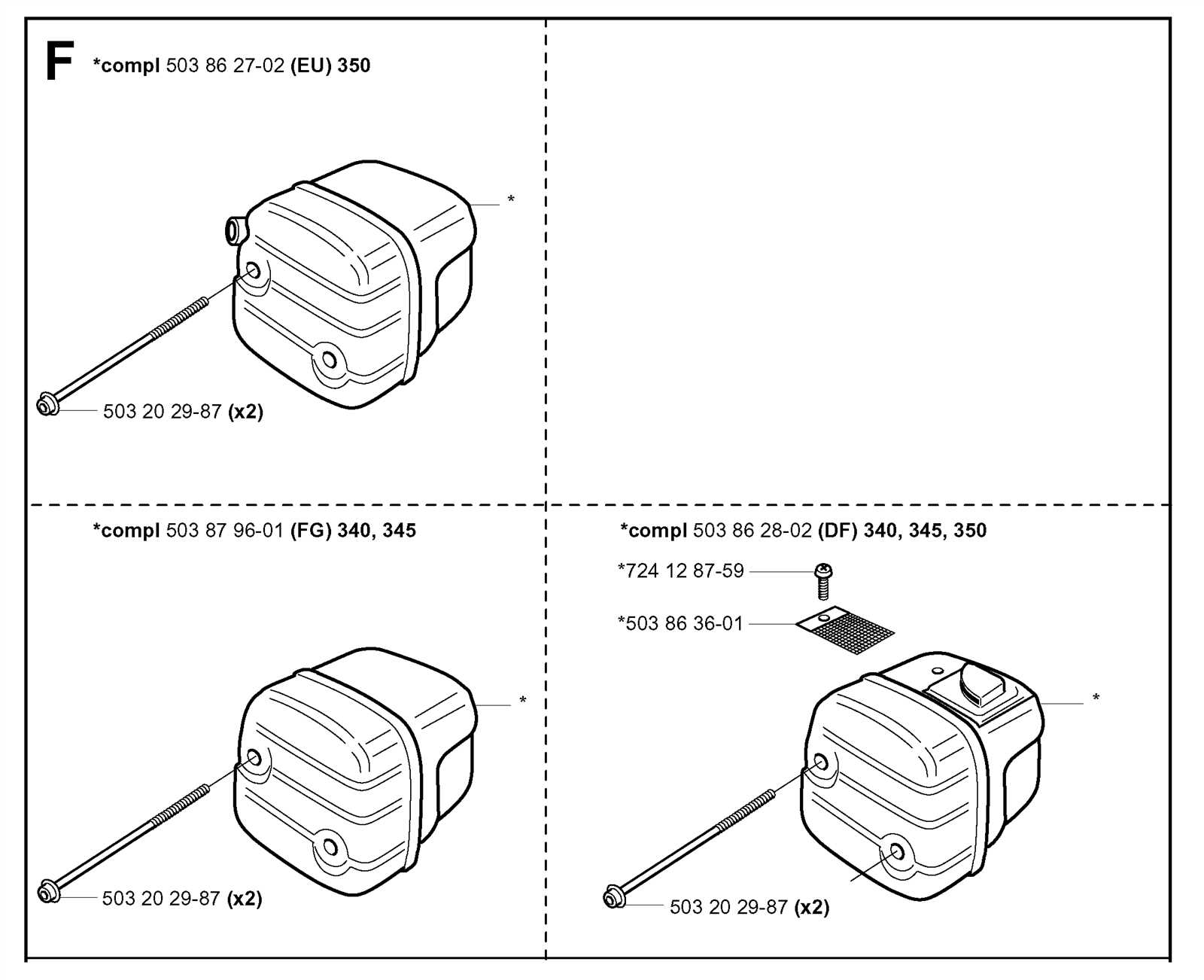 husqvarna 365 chainsaw parts diagram