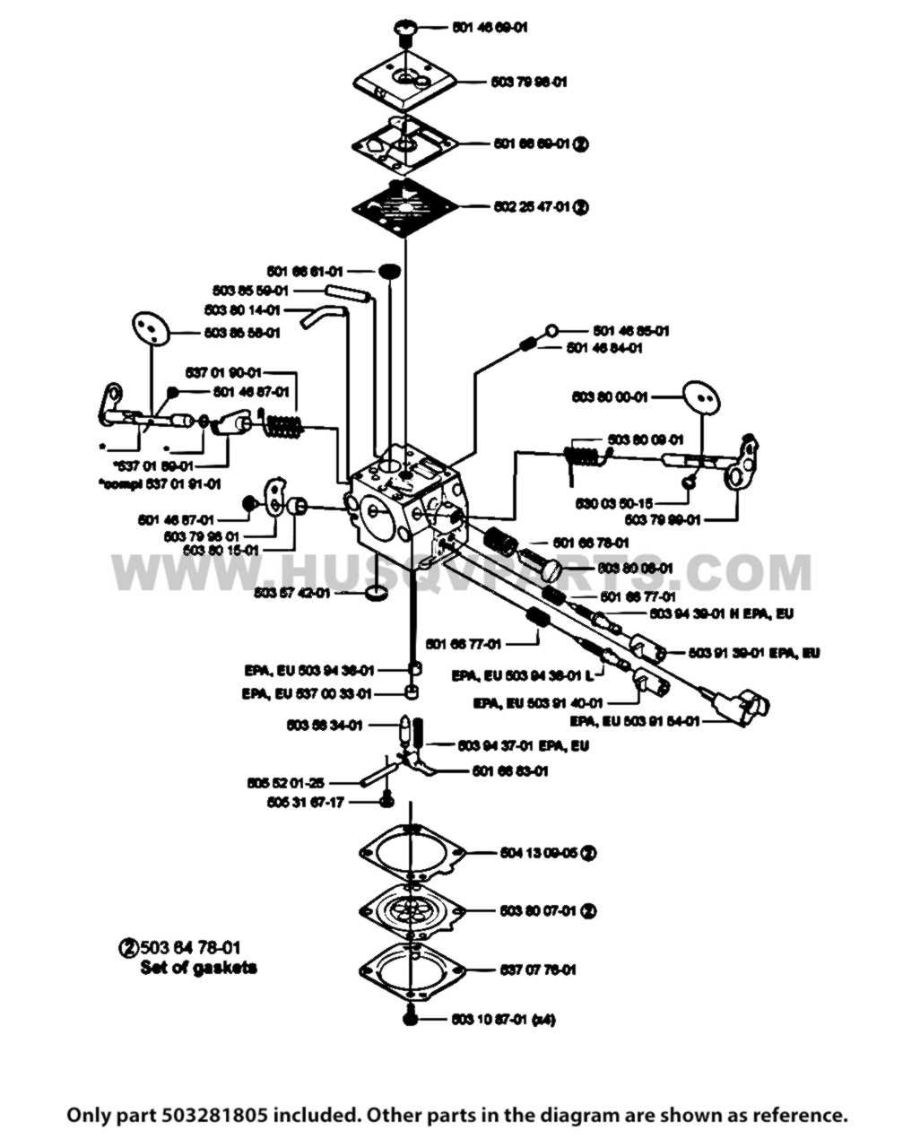 husqvarna 372 parts diagram