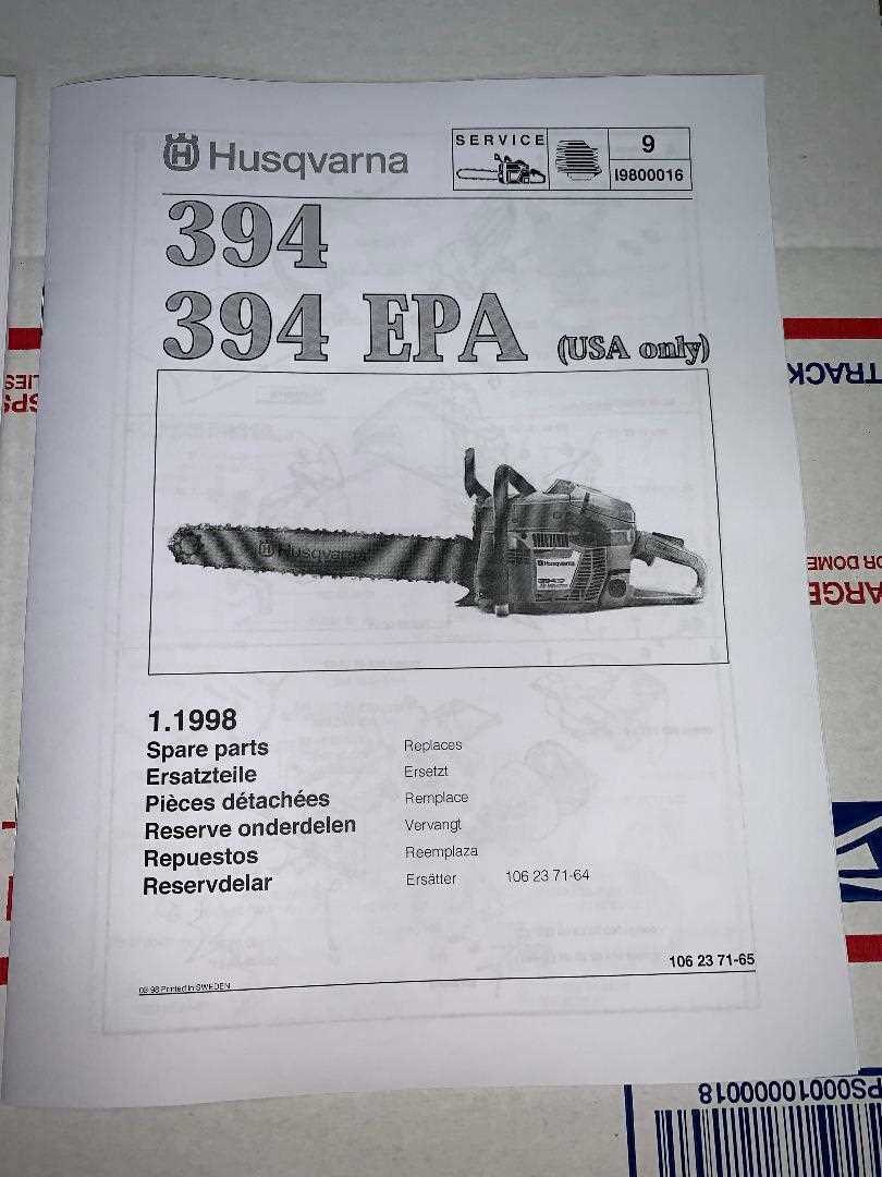 husqvarna 395xp parts diagram