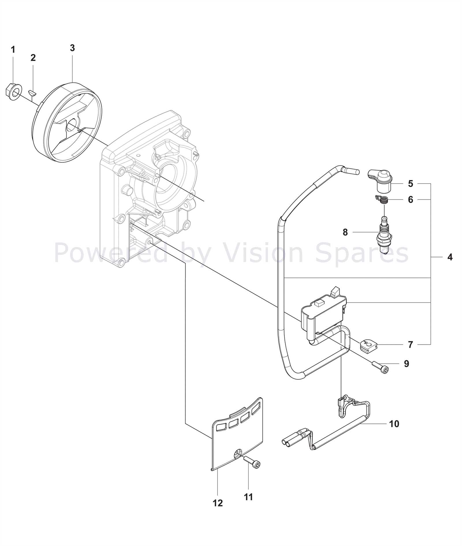 husqvarna blower parts diagram