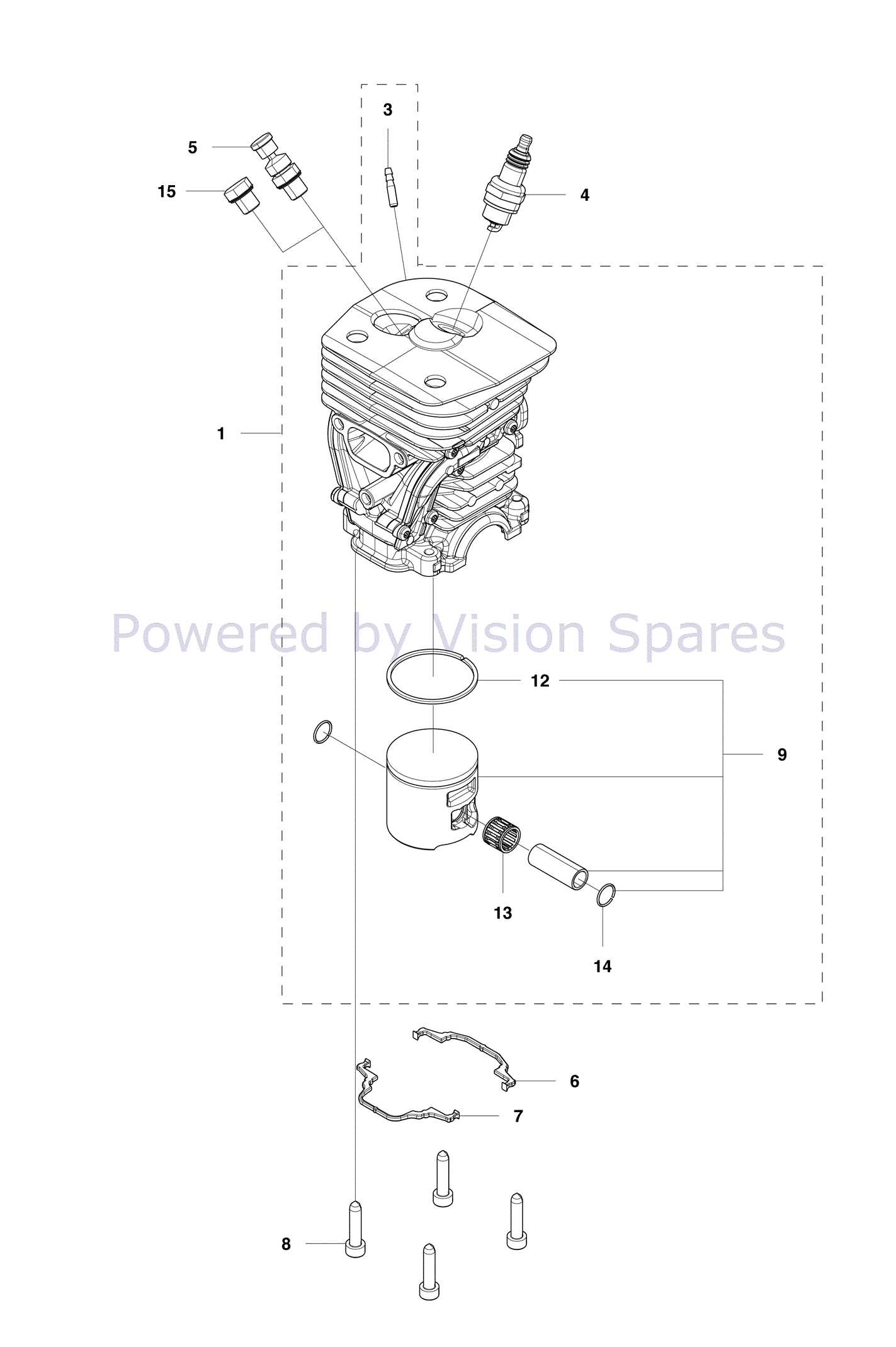 husqvarna chainsaw 455 rancher parts diagram