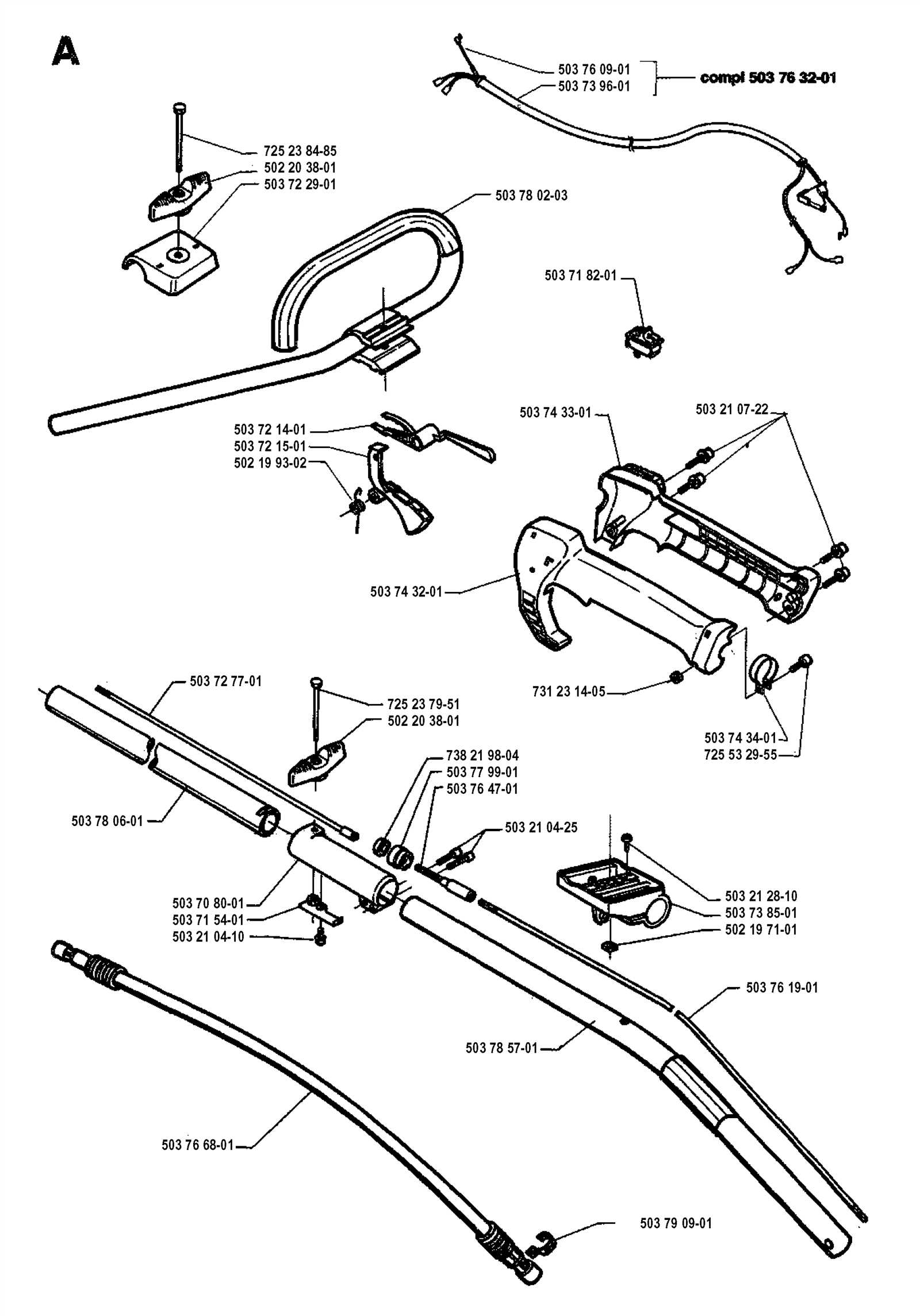 husqvarna dms 240 parts diagram