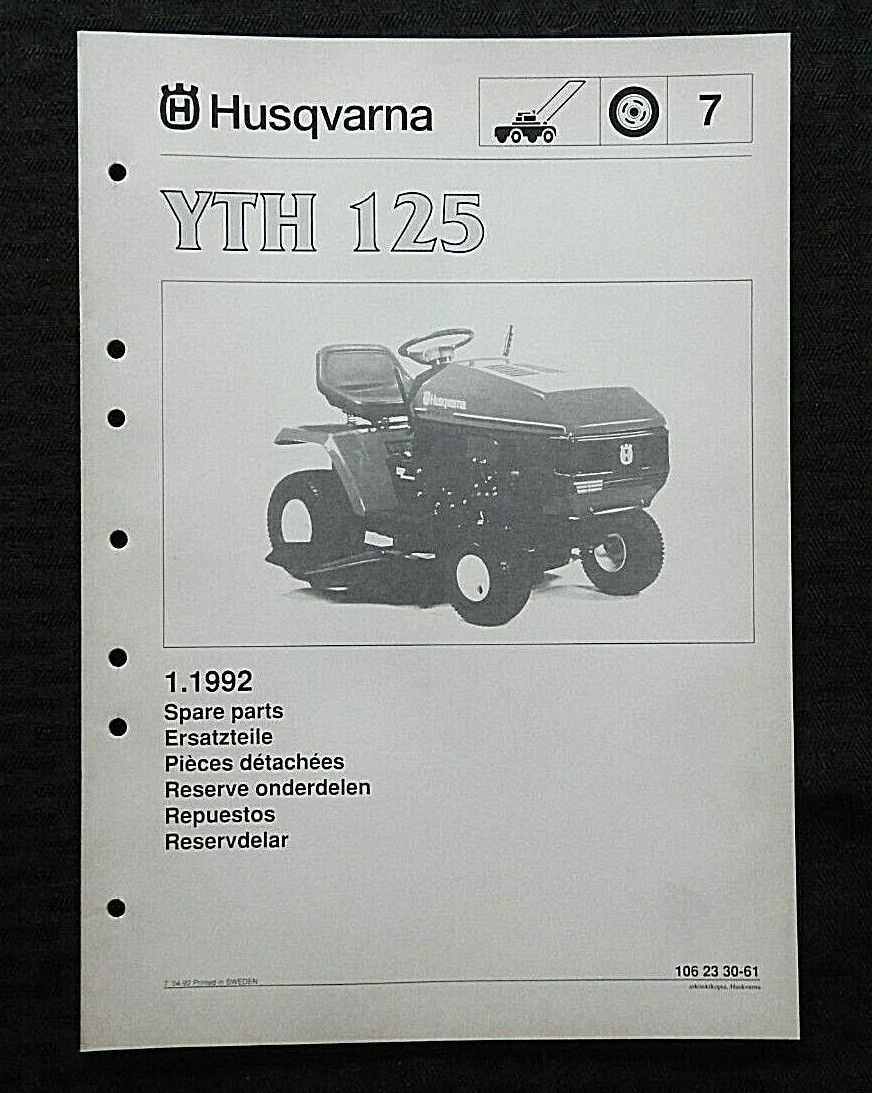 husqvarna lt125 parts diagram