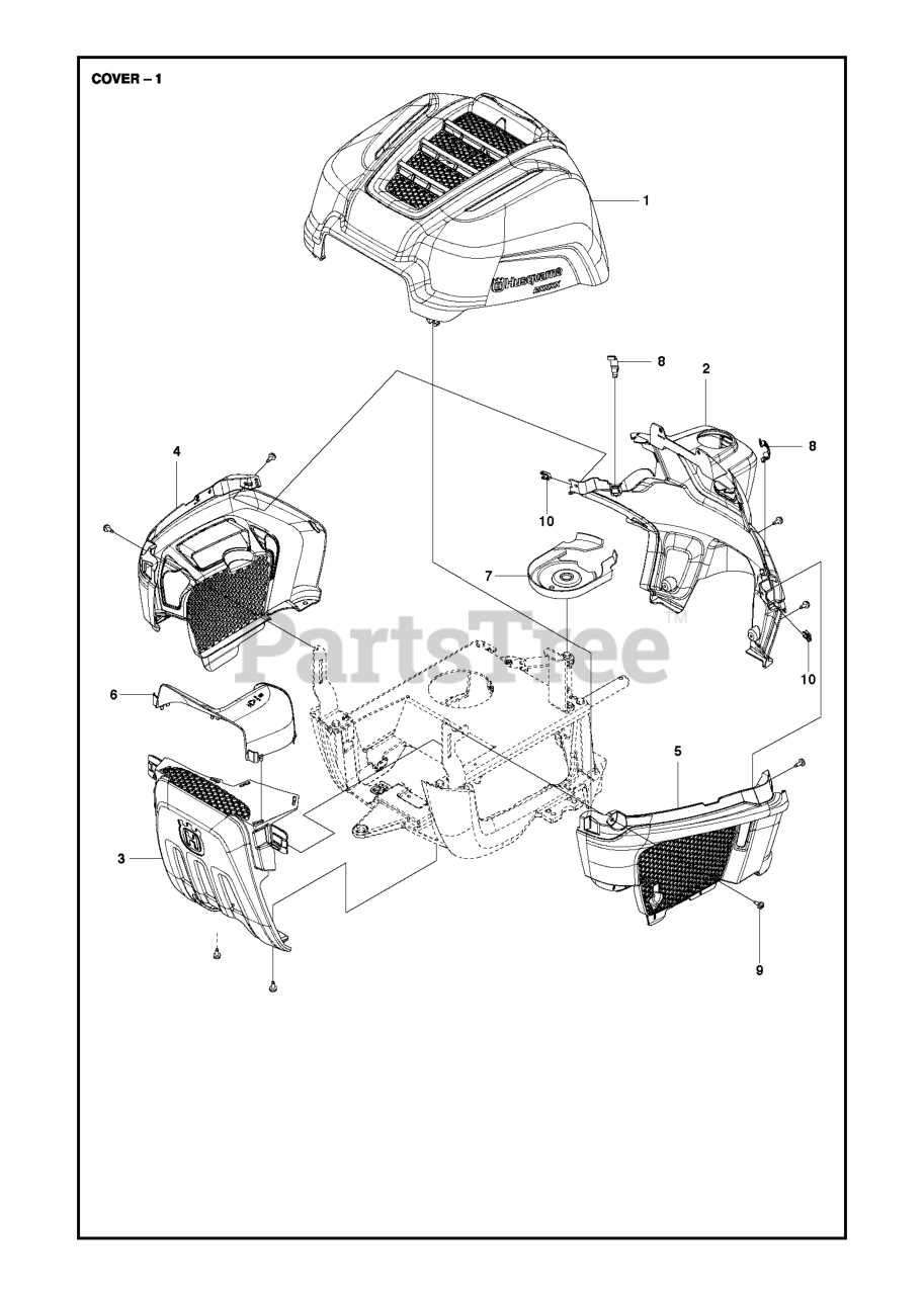 husqvarna riding lawn mower parts diagram