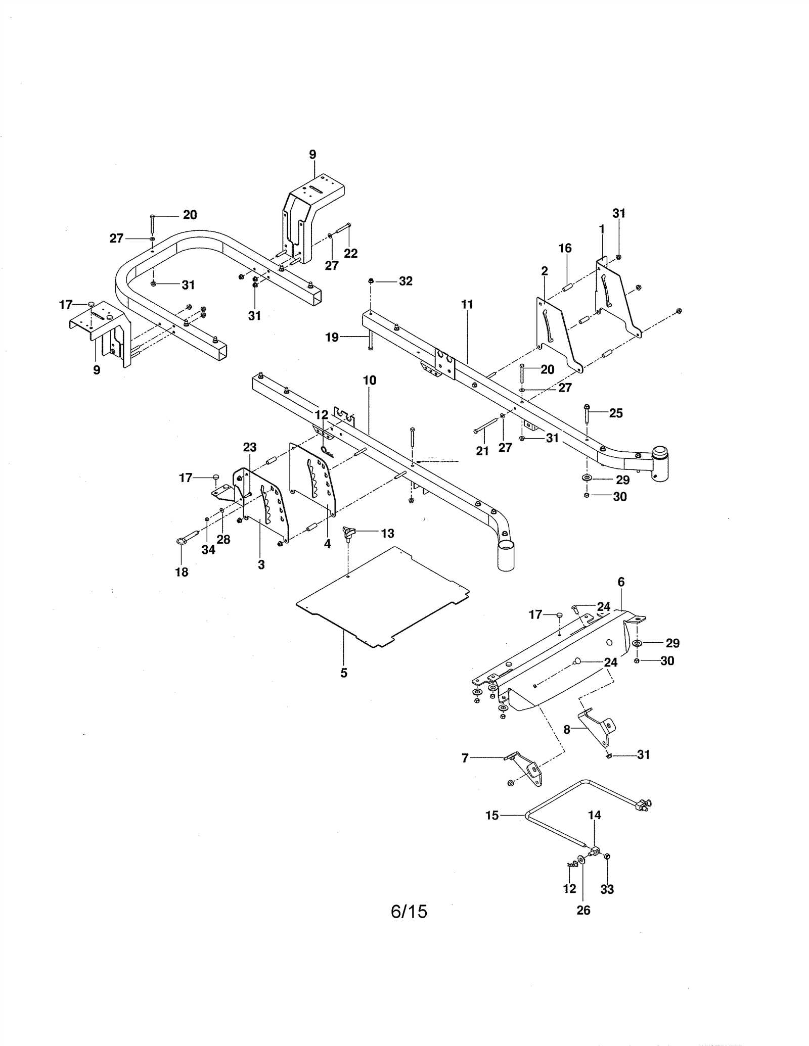 husqvarna riding mower deck parts diagram