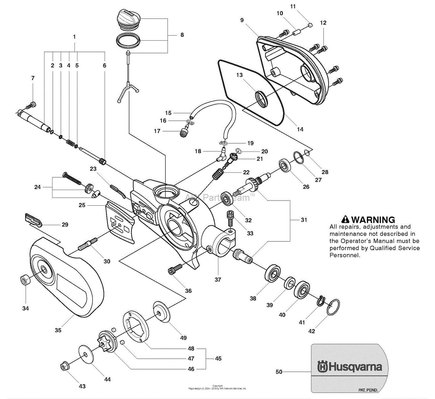 husqvarna xt722fe parts diagram