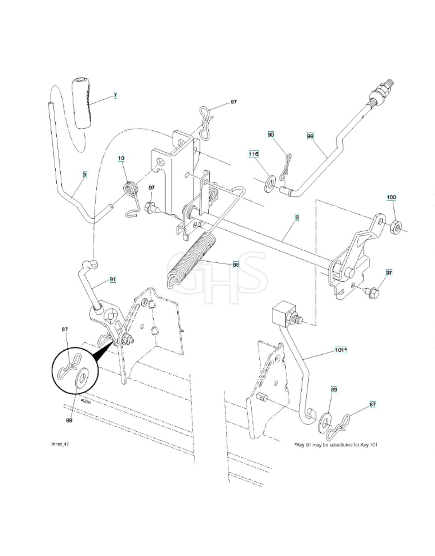 husqvarna yth18542 parts diagram