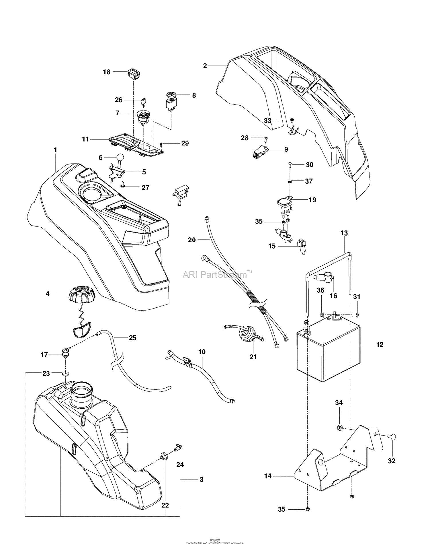 husqvarna z246 parts diagram