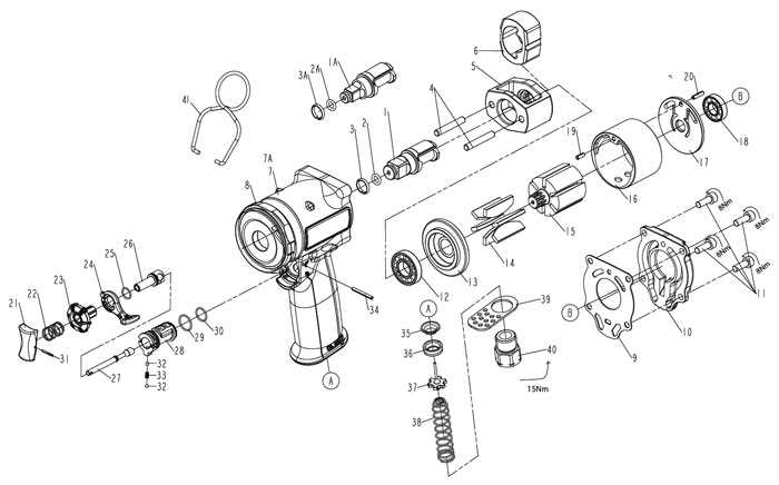 impact wrench parts diagram