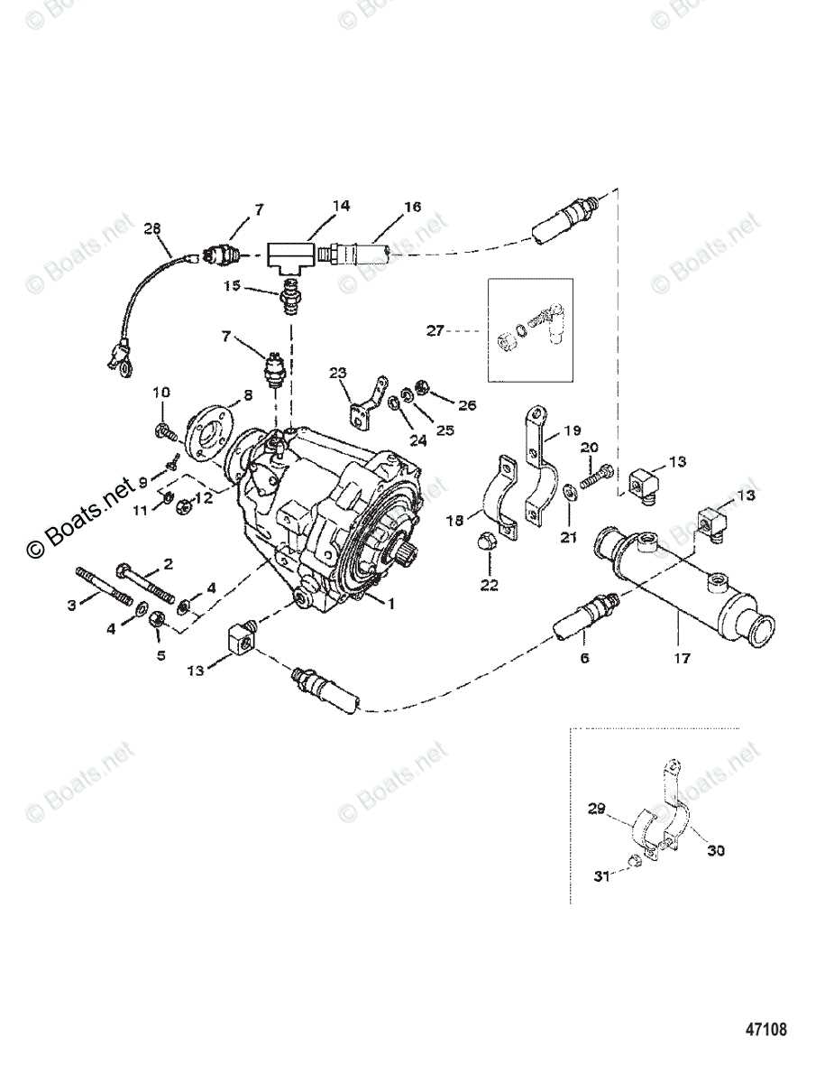 inboard outboard motor parts diagram