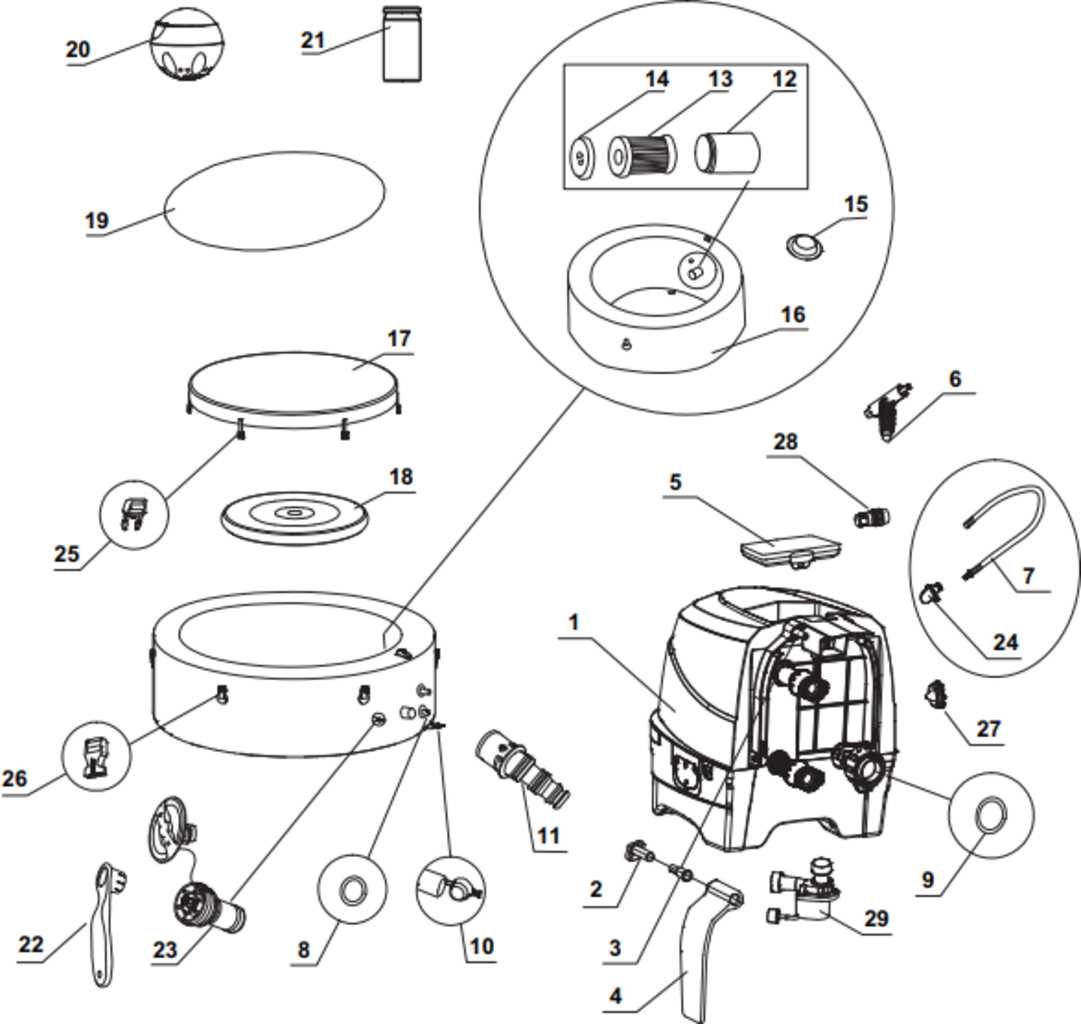 infinity spa parts diagram