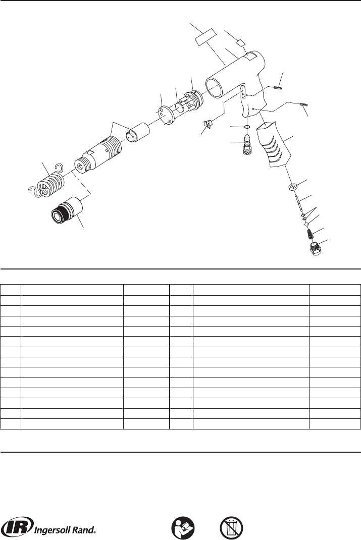 ingersoll rand impact parts diagram