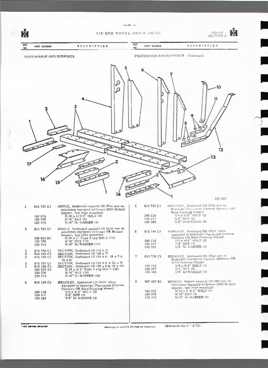 international 510 grain drill parts diagram