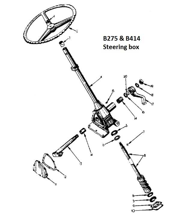 international b414 parts diagram