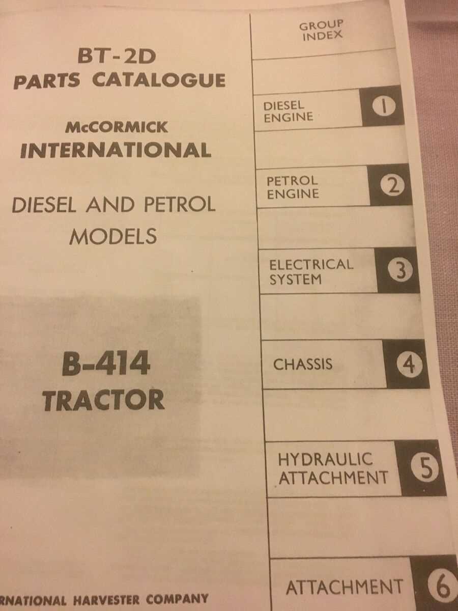 international b414 parts diagram