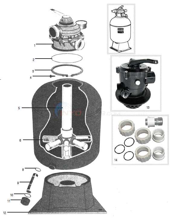 intex sand filter parts diagram