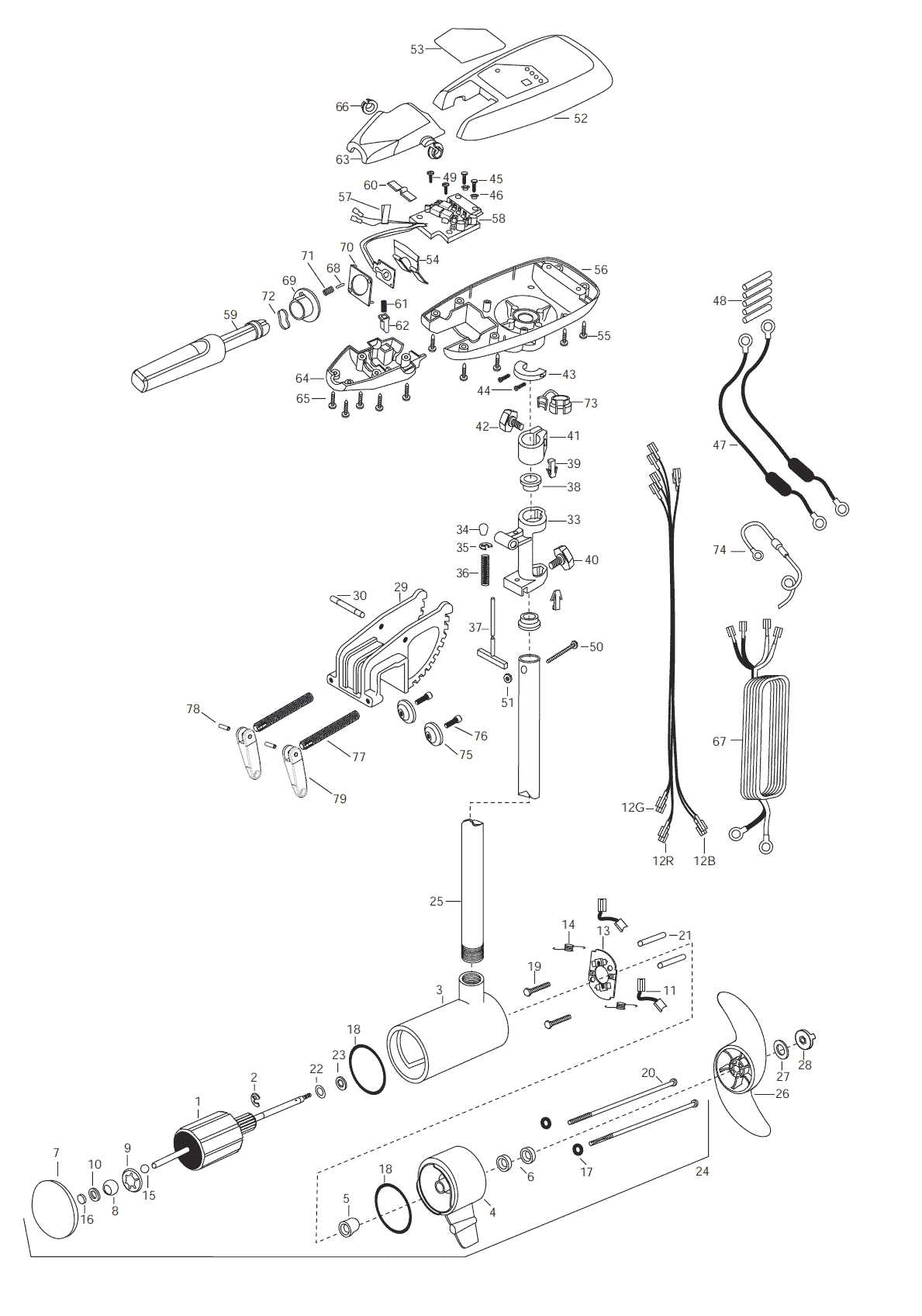 ion ice auger parts diagram