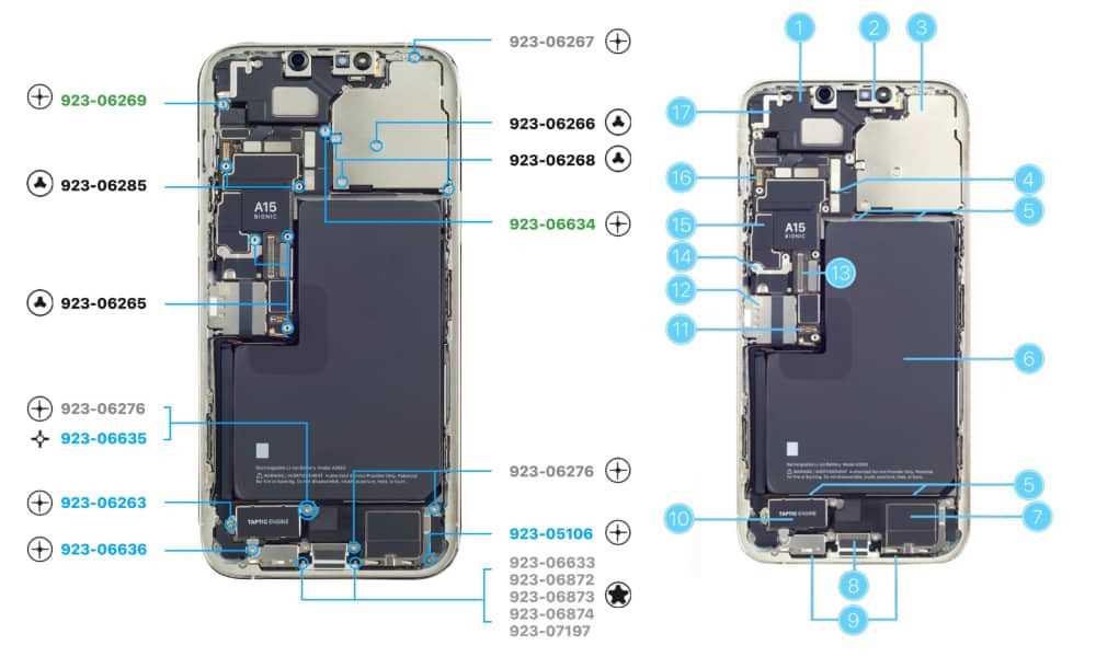 iphone 13 parts diagram