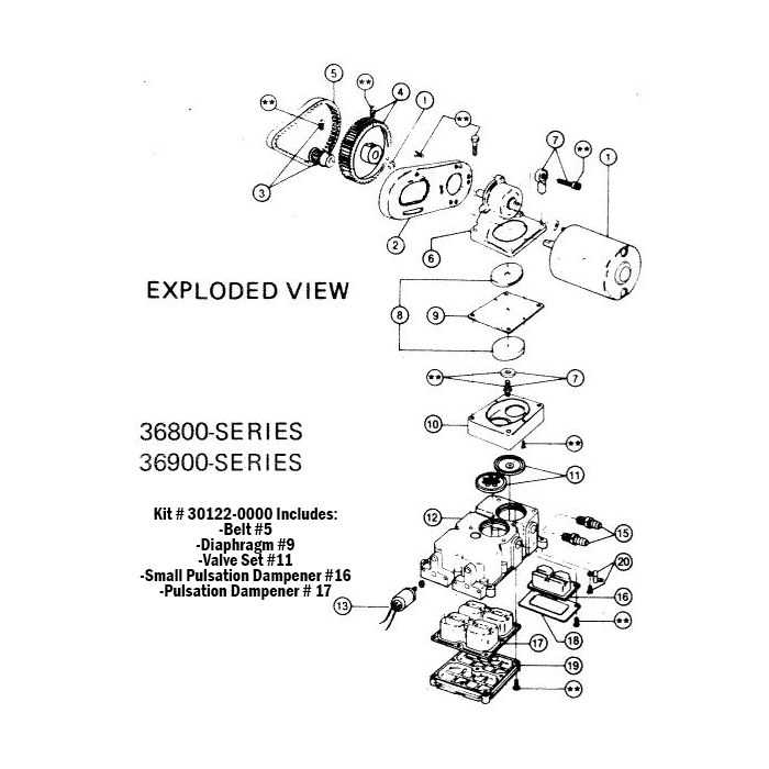 jabsco pump parts diagram