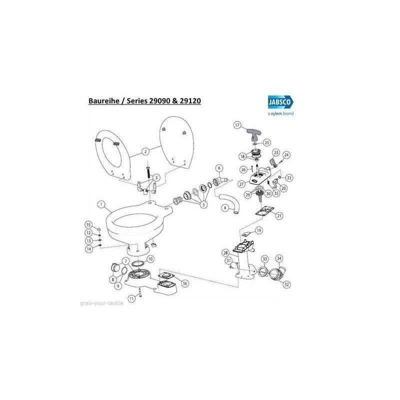 jabsco toilet parts diagram