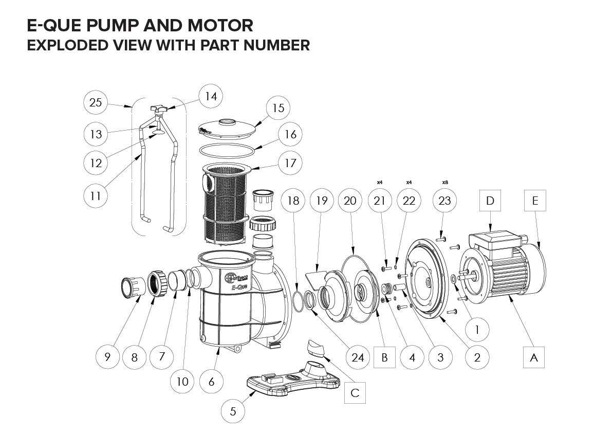 jacuzzi pool pump parts diagram