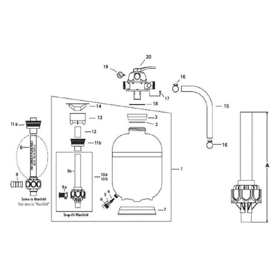 jacuzzi sand filter parts diagram