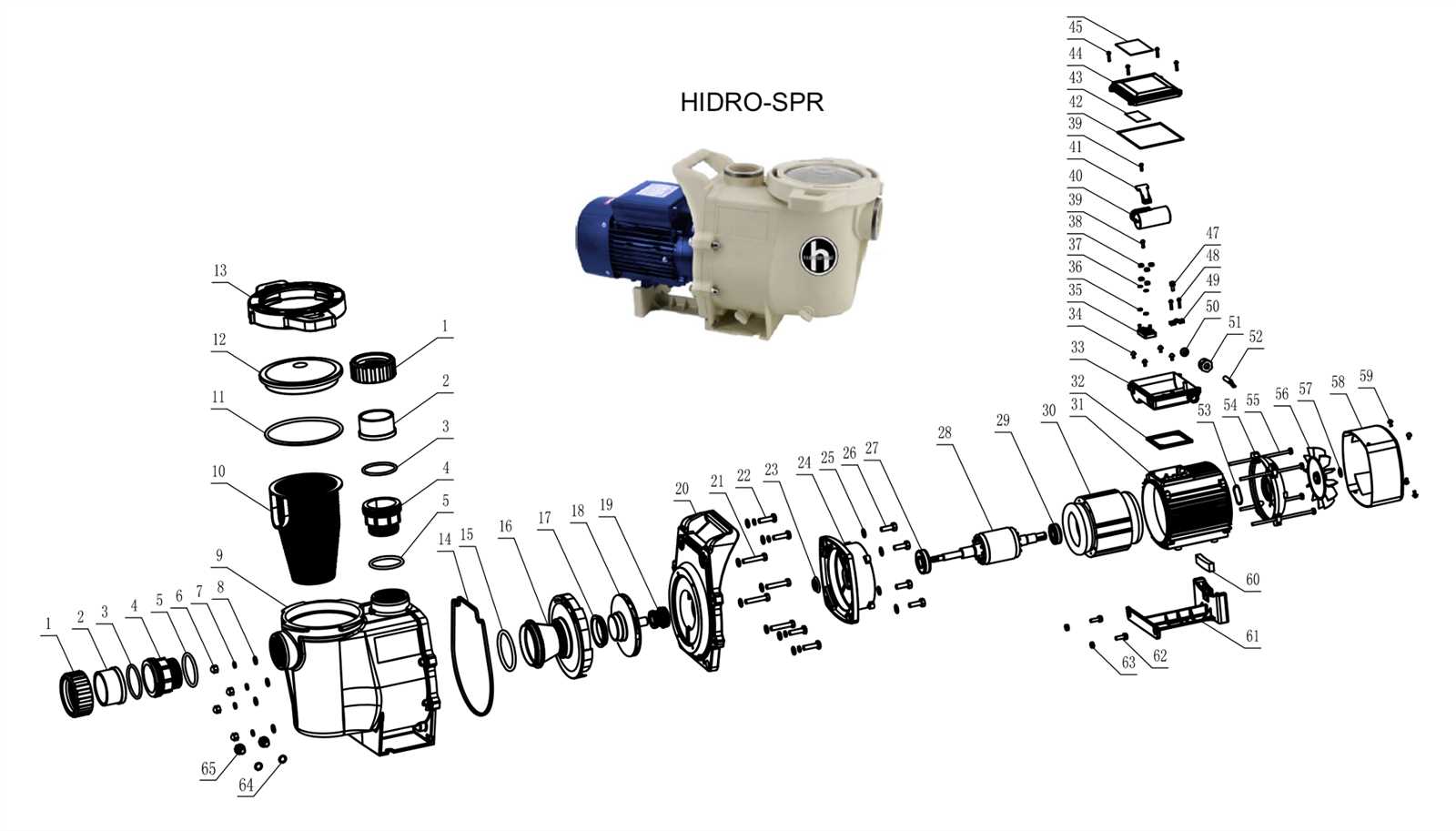 jandy pool pump parts diagram