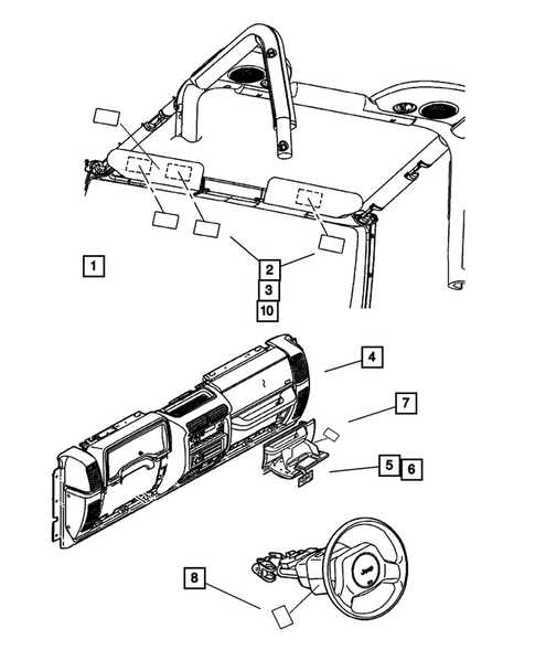 jeep interior parts diagram