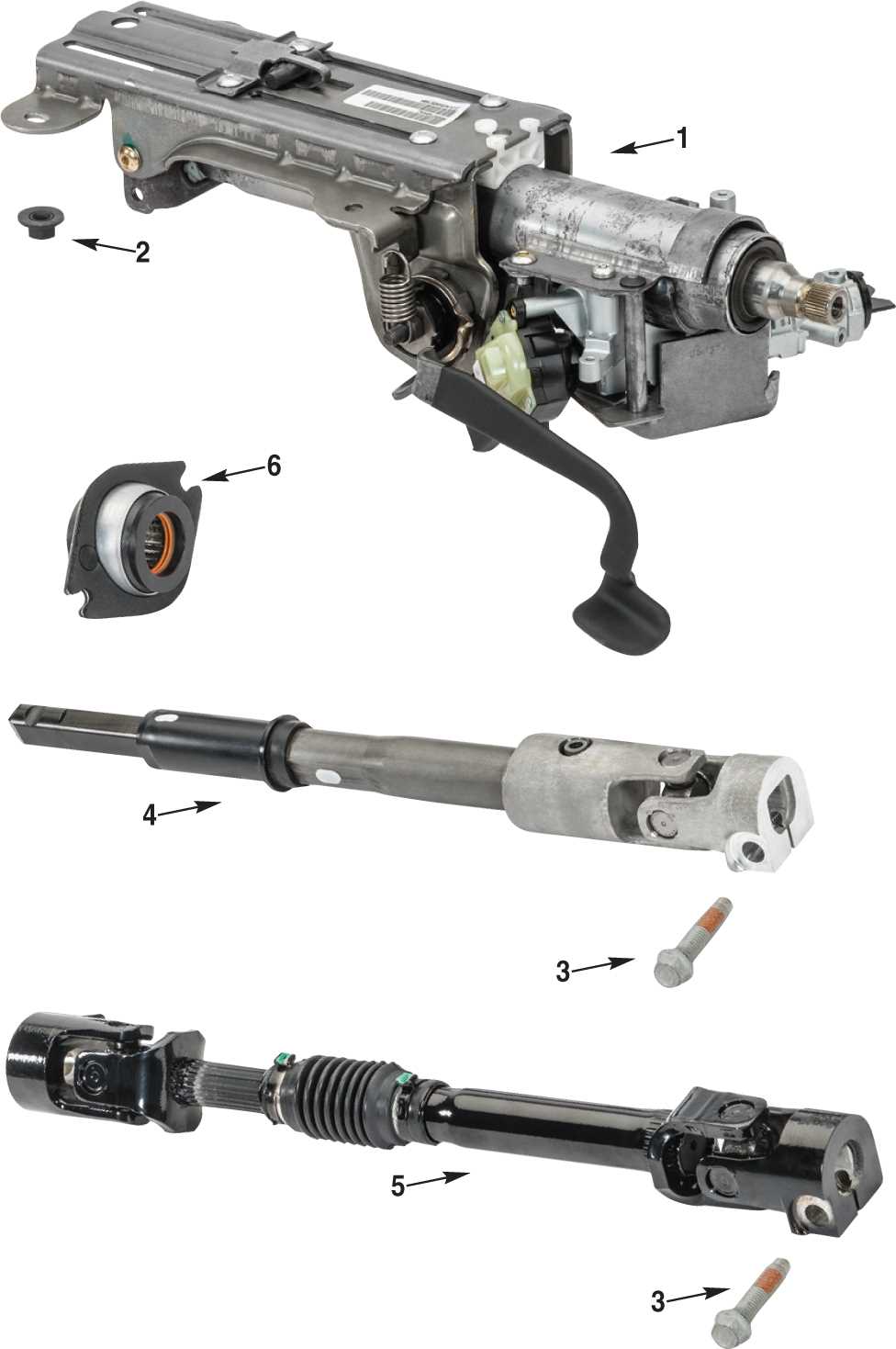 jeep jk steering parts diagram