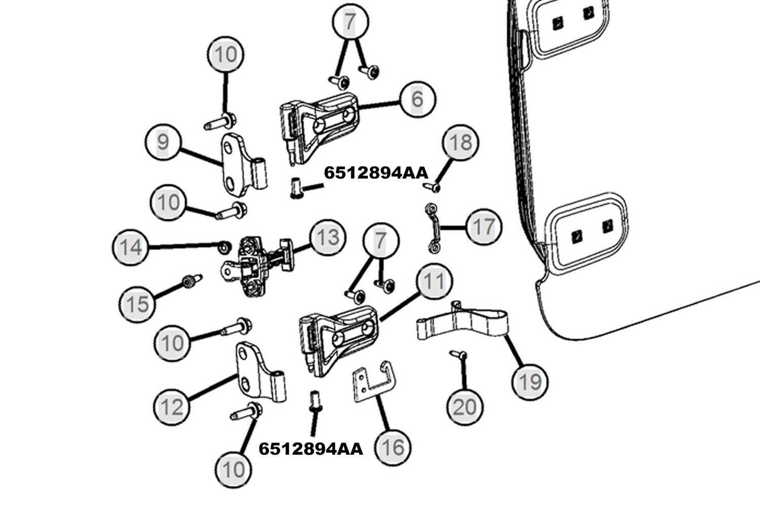 jeep jl parts diagram