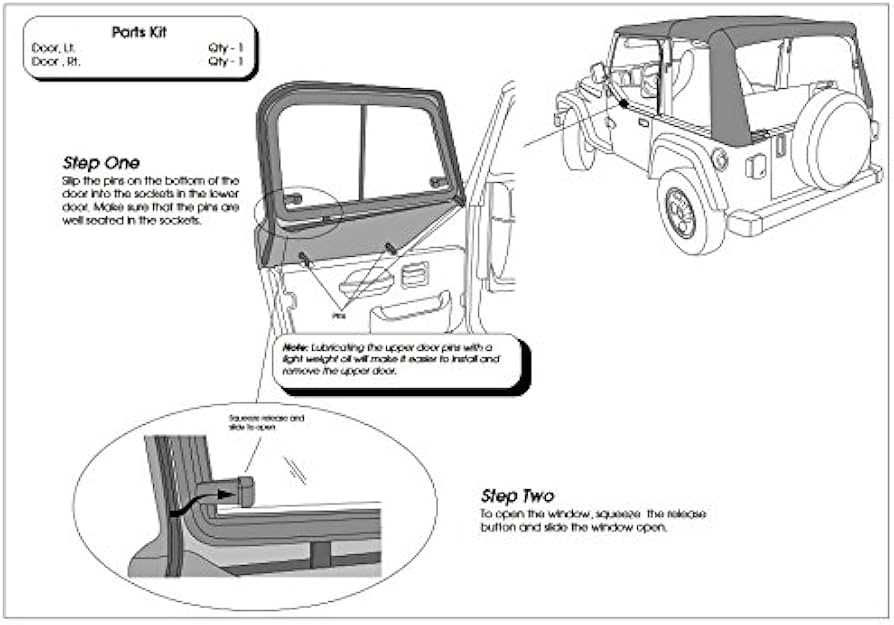 jeep tj soft top parts diagram