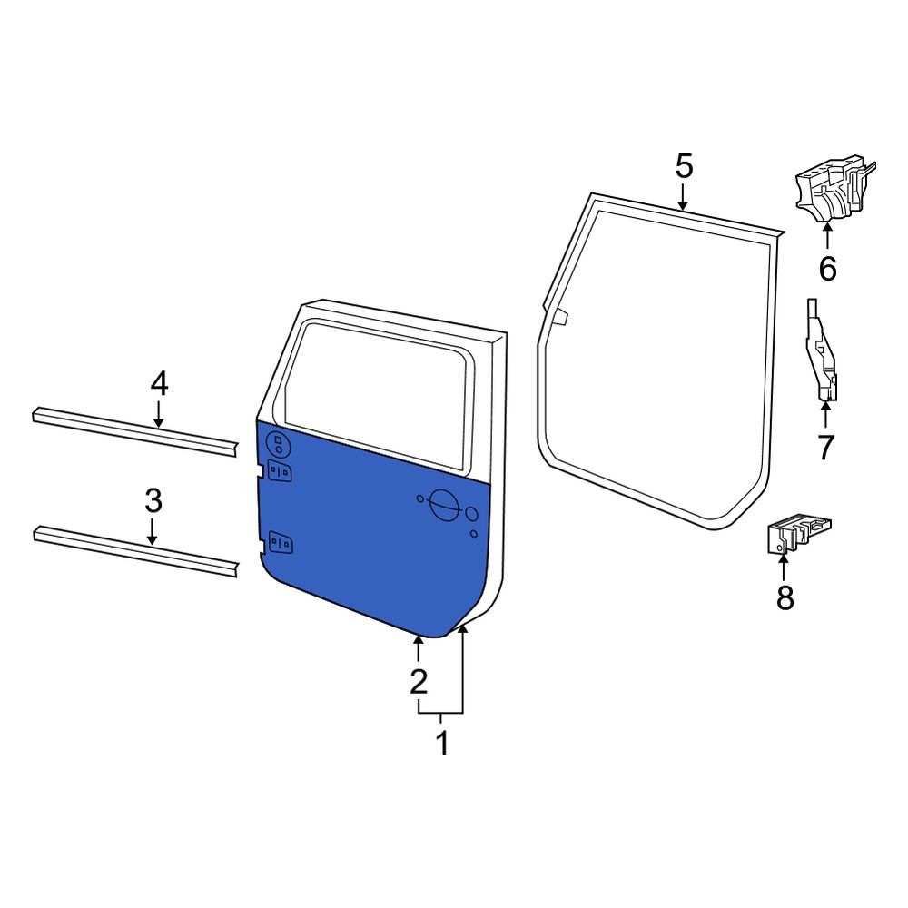 jeep wrangler door parts diagram