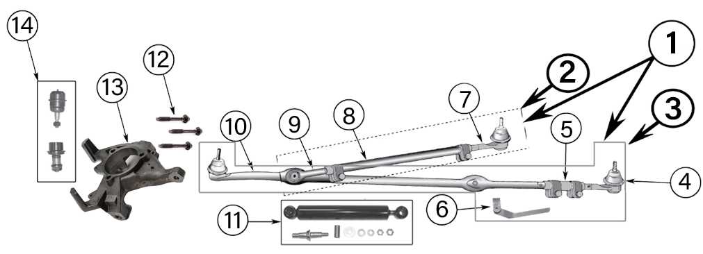 jeep xj steering parts diagram