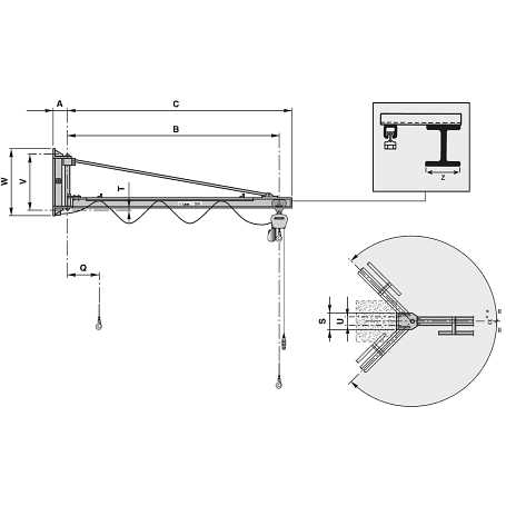 jib crane parts diagram