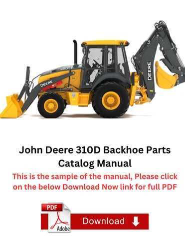 john deere 310 backhoe parts diagram