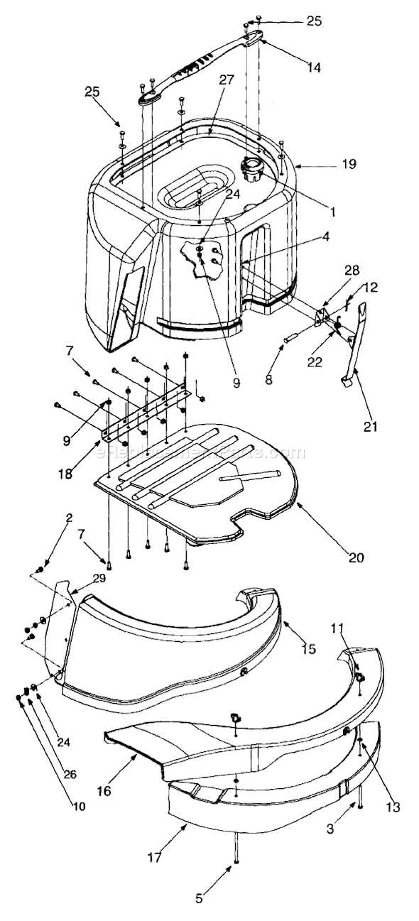 john deere 325 mower deck parts diagram