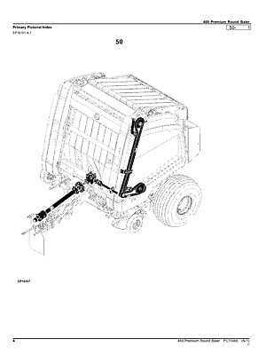 john deere 335 round baler parts diagram