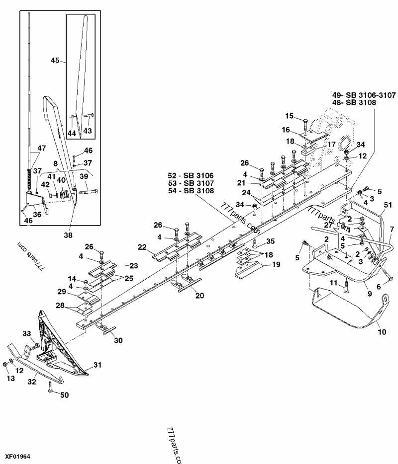 john deere 37 sickle mower parts diagram