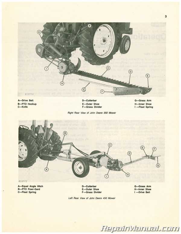 john deere 37 sickle mower parts diagram