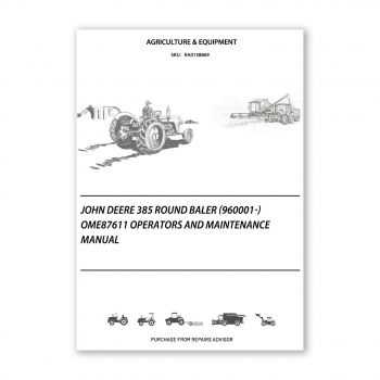 john deere 385 baler parts diagram