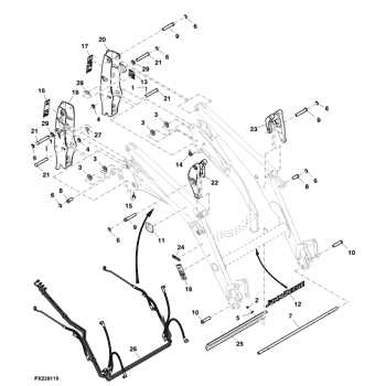 john deere 400x loader parts diagram