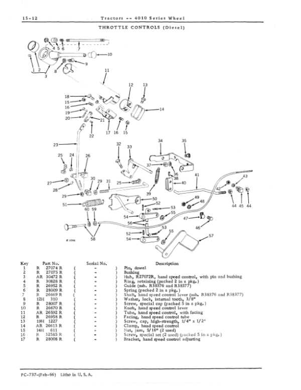 john deere 4010 parts diagram