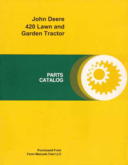 john deere 420 garden tractor parts diagram