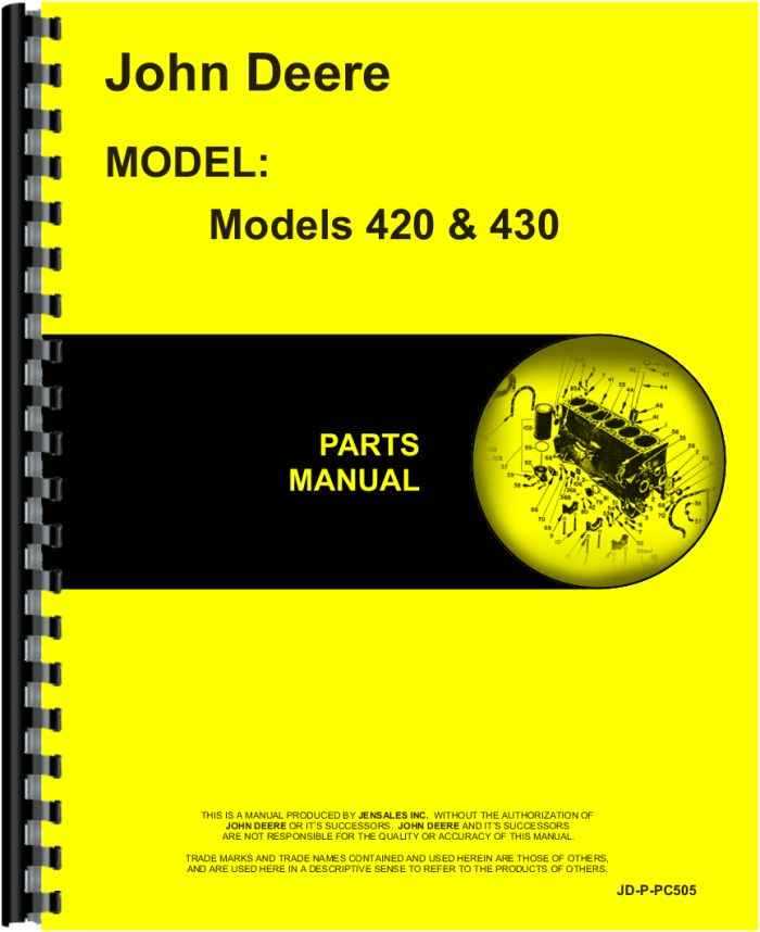 john deere 430 parts diagram