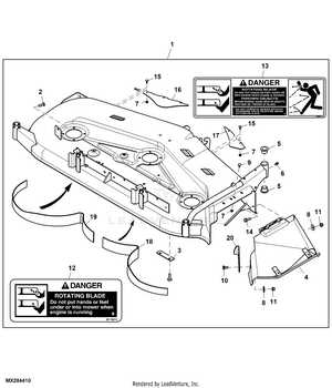 john deere 445 54 inch mower deck parts diagram