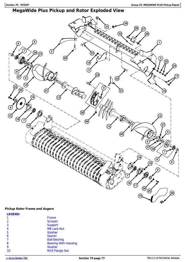 john deere 459 baler parts diagram